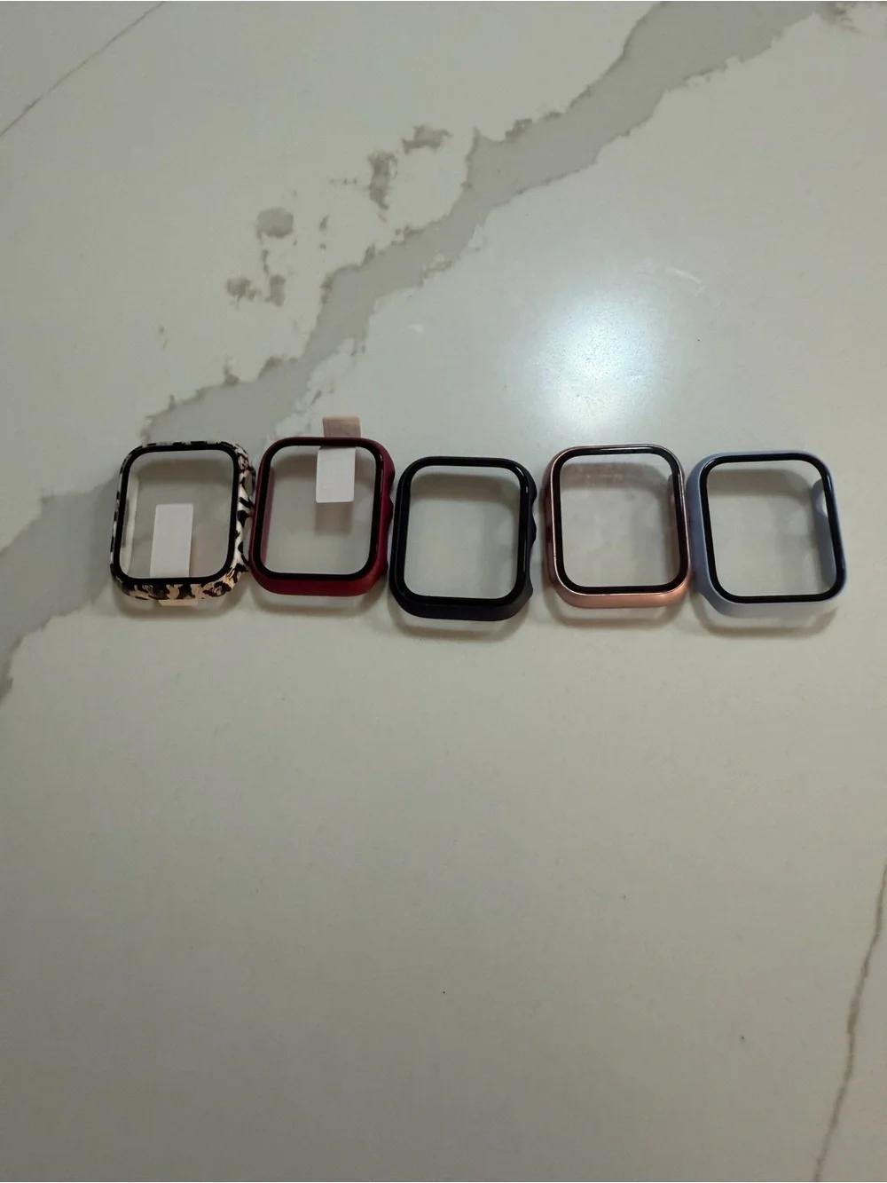 Mixed Color Protective Apple Watch Frames - Set of 5
